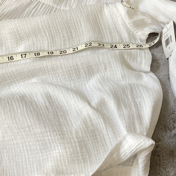 NWT White Ella Raphaella blouse size 1X - Picture 5 of 7